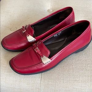 Women’s shoes loafers Italian Sesto Meucci red